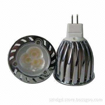 MR16 LED Bulbs with Aluminum Plating, 130 to 140lm Luminous Flux, 60° Viewing Angle